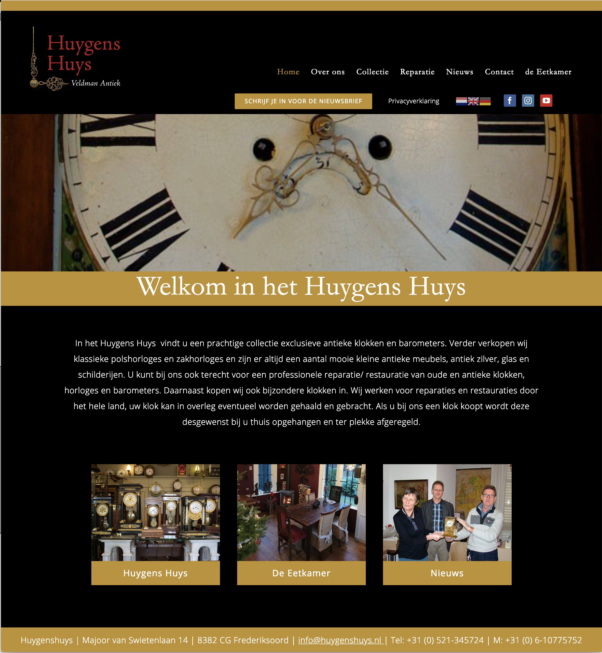 Website Huygens Huys