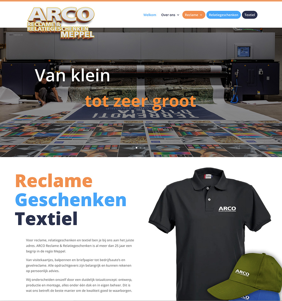 Website Arco Meppel