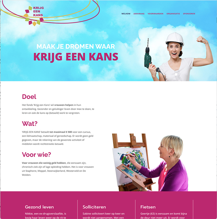 Website Krijg een kans