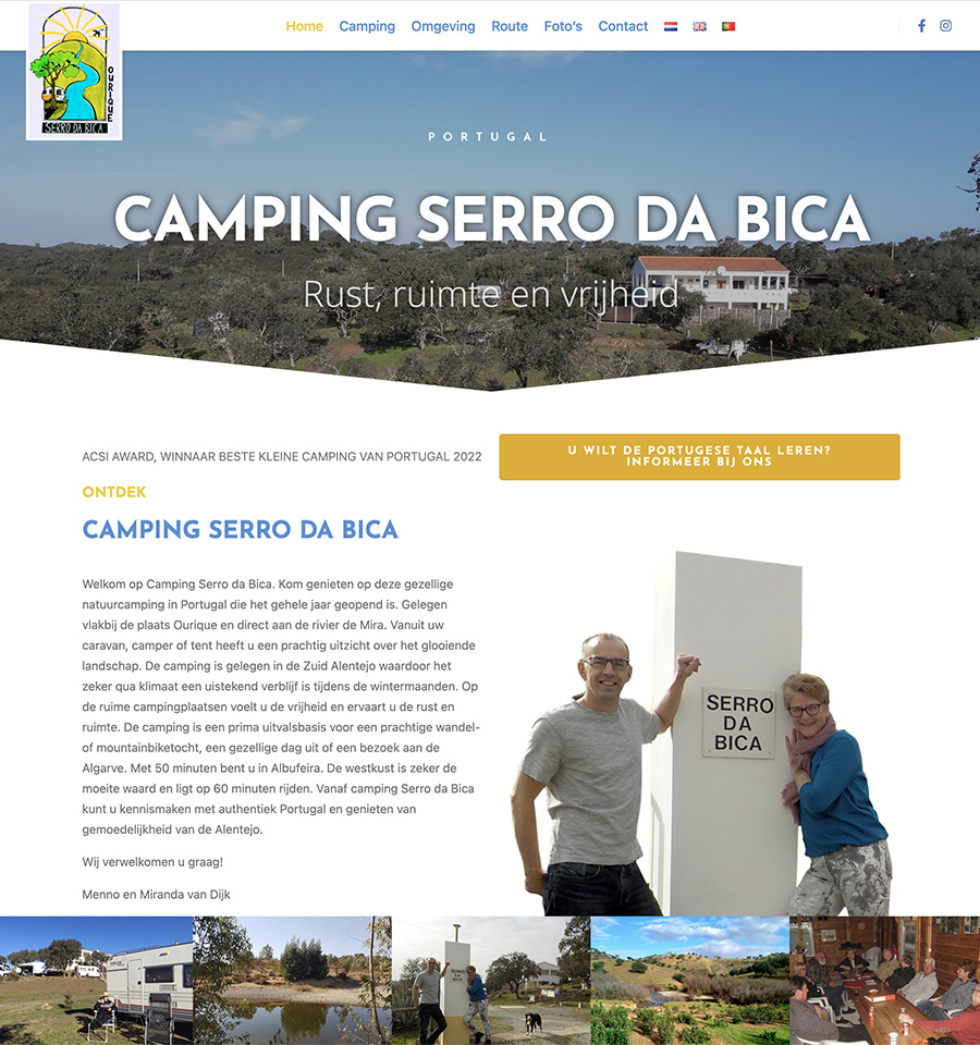 Website Serro da bica